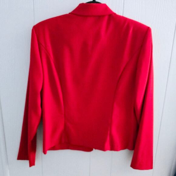 Positive Attitude Vintage Full Zip Jacket with Shoulder Pads size 8 Office 80's - Picture 6 of 6